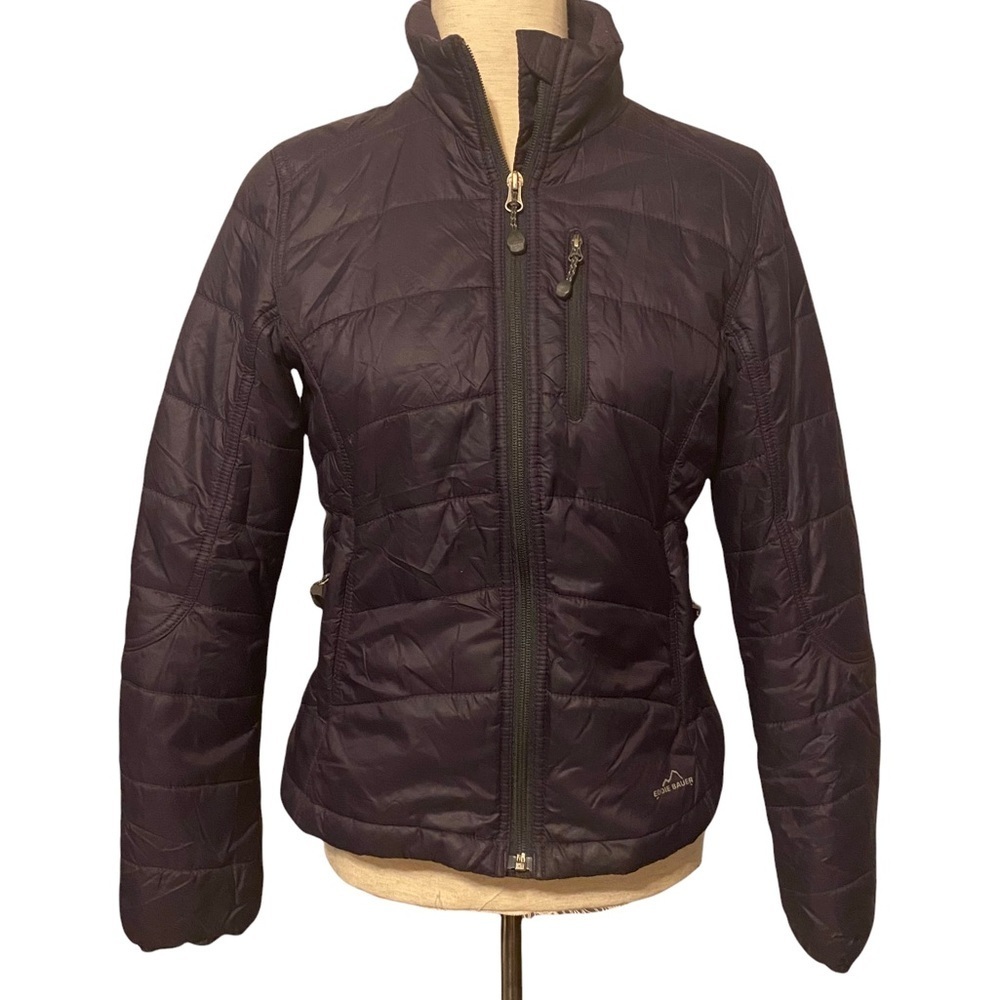 Eddie Bauer 365 Purple Nylon Primaloft Puffer Jacket Size Small Weatheredge‎